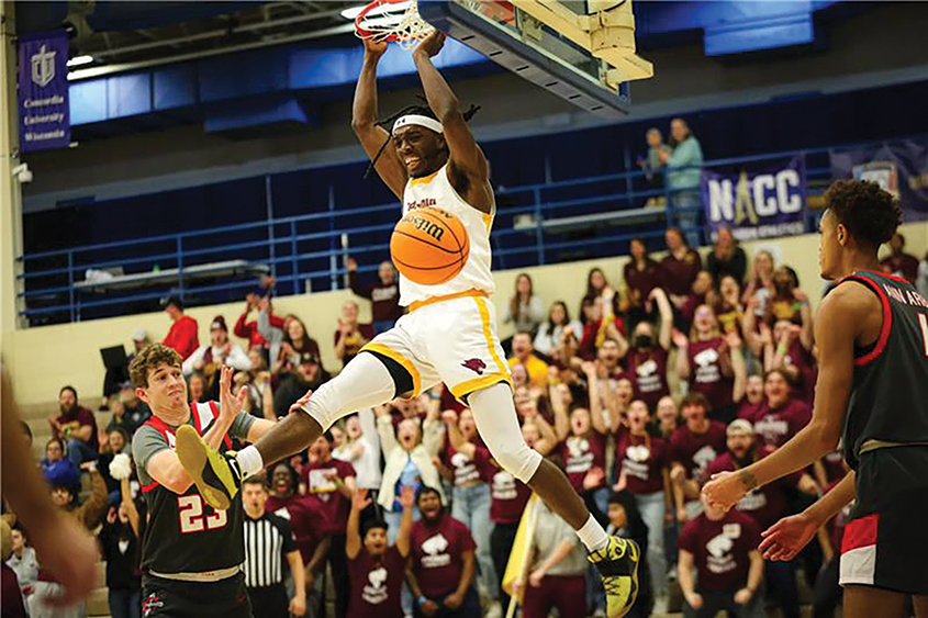 Basketball player action shot